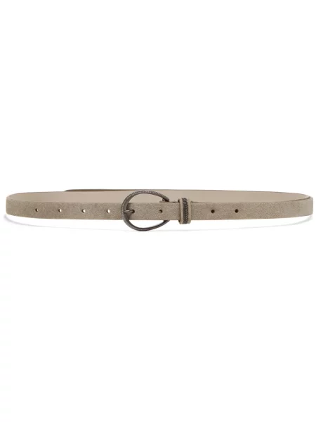 Велурен колан Brunello Cucinelli