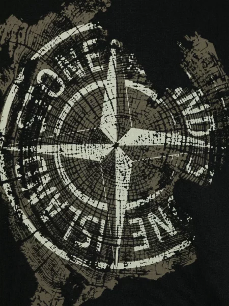 Bluza z kapturem dziecięca Stone Island czarna