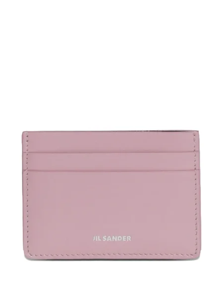Portofel Jil Sander cu autograf roz
