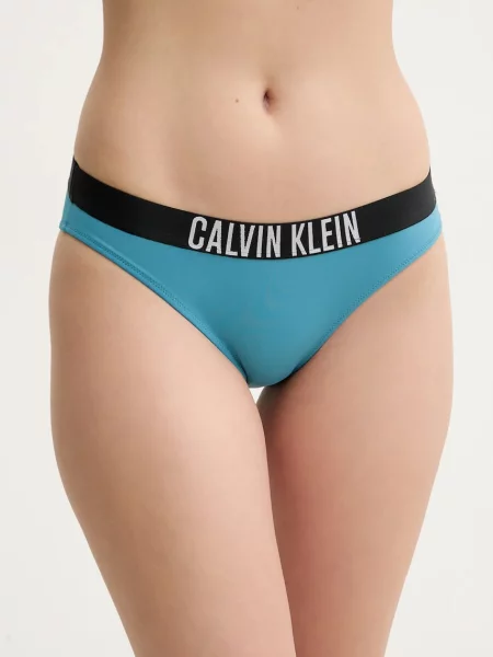 Calvin Klein biustonosz kąpielowy lekko usztywniona miseczka zielony