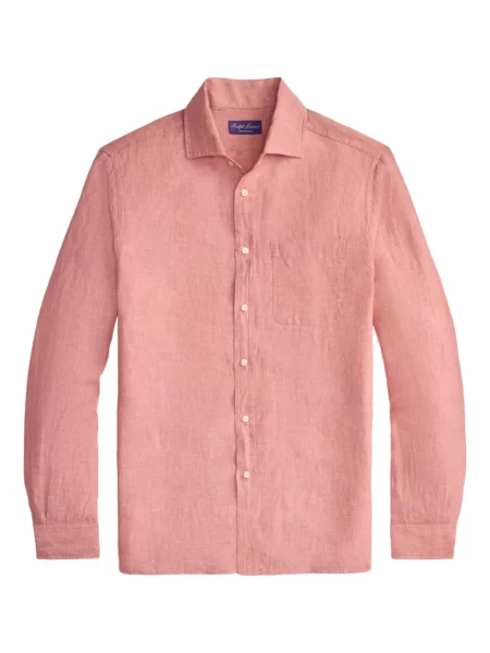 Dlouhá košile Ralph Lauren Purple Label s kapsami na rukávech fialová