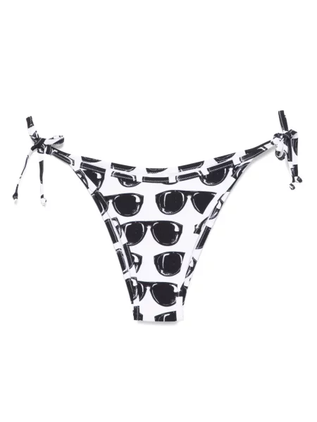 Bikini Moschino cu imagine alb