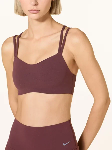 Nike Sportovní Podprsenka Zenvy Strappy tmavě červená