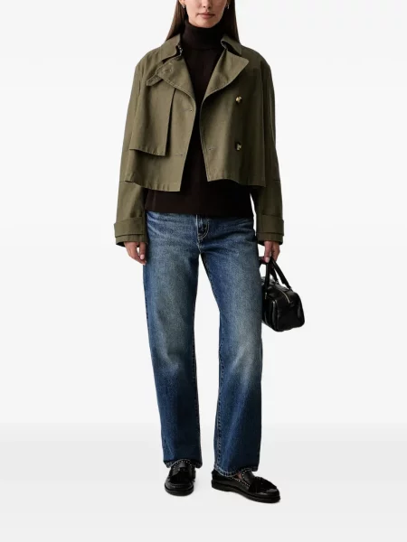 Pulover Armani Exchange cu autograf maro