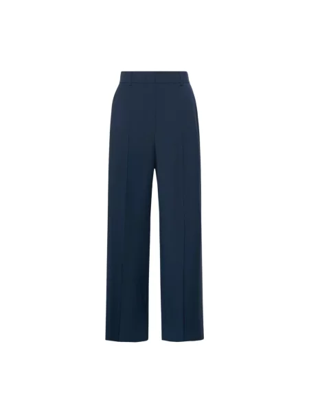 Weekend Max Mara Spodnie Marlene Visivo blau niebieskie