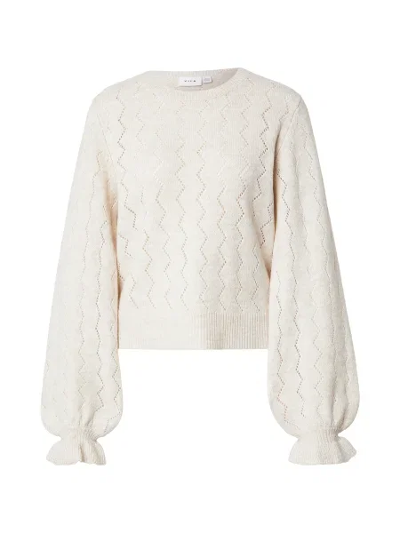 VILA Pulover VISALSA murdar alb