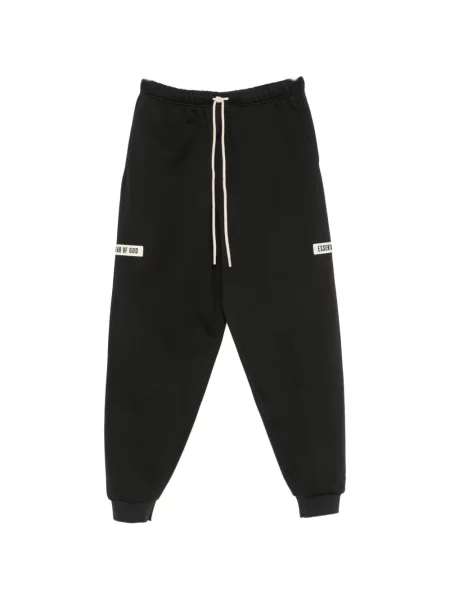 Pantaloni Fear Of God Essentials clasici alergare cu cordon negru