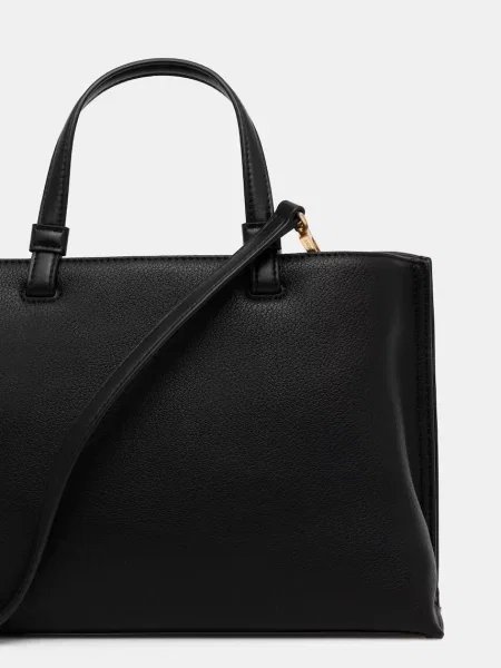 Кожаная сумка Dkny черная