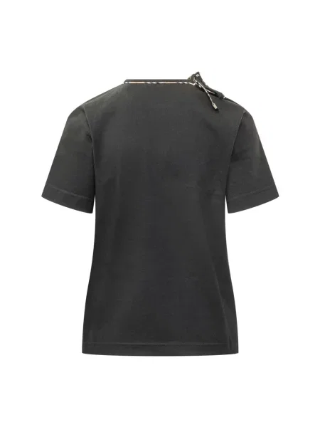 Koszulka Burberry z kokardką czarna