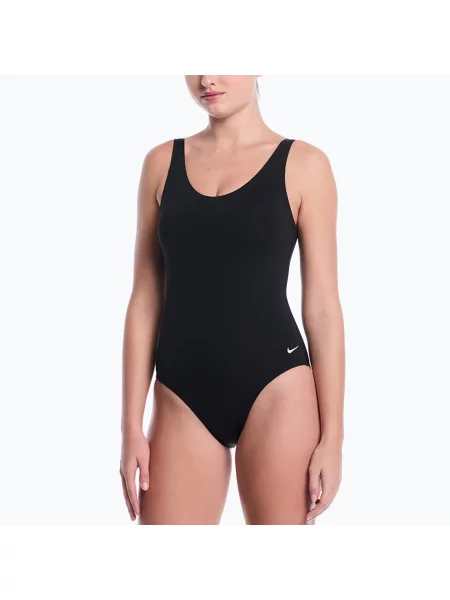 Дамски цял бански костюм Nike Essential U-Back black черно