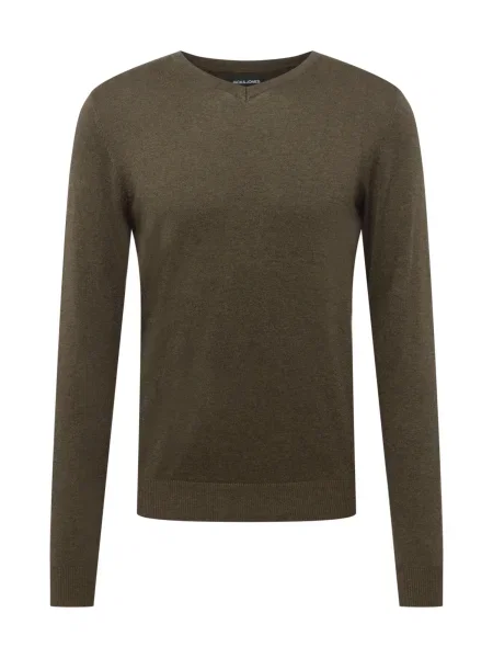 JACK & JONES Pulover JJEEmil oliv
