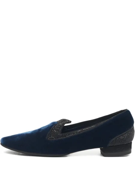 Pantofi cu toc Rene Caovilla de cristal albastru