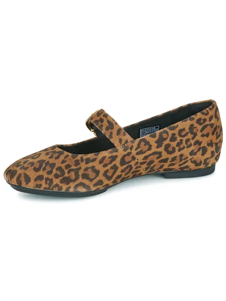 Pantofi cu toc Fitflop din piele de căprioară maro