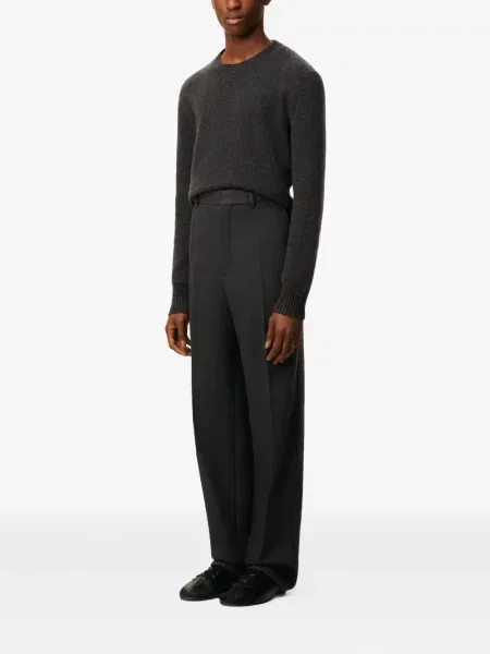 Pantaloni Ami Paris plisate negru