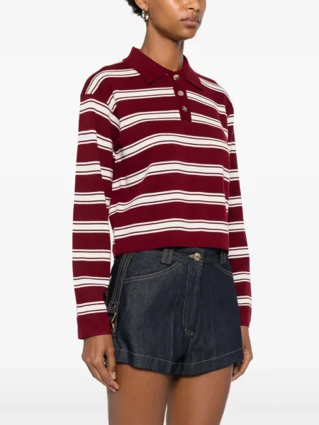 Polo Sandro cu dungi roșu