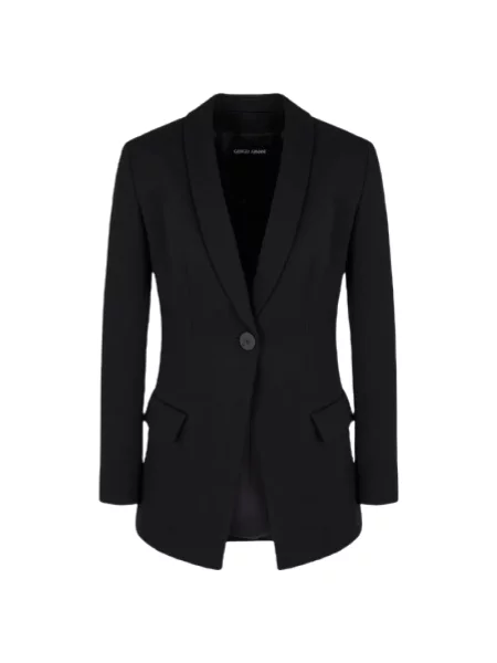 Marynarka Giorgio Armani wełniana czarna
