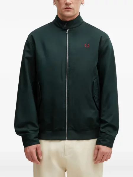 Geacă Fred Perry cu broderie verde