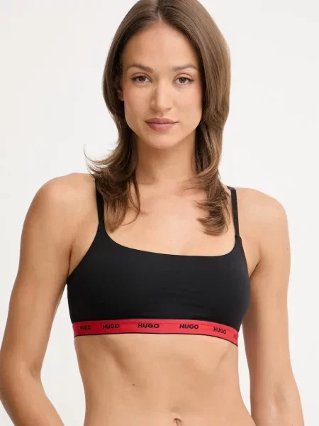 HUGO braletka s TWIN BRALETTE DESIGN růžová