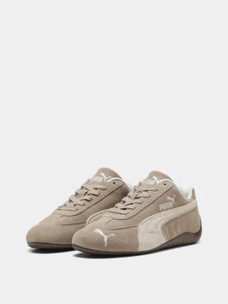 Кожаные кроссовки Puma коричневые