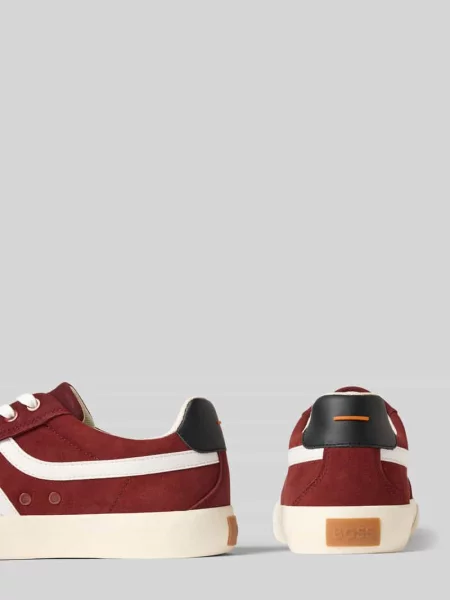 Sneakersy z nadrukiem z logo model AIDEN_TENN' Boss Orange czerwone