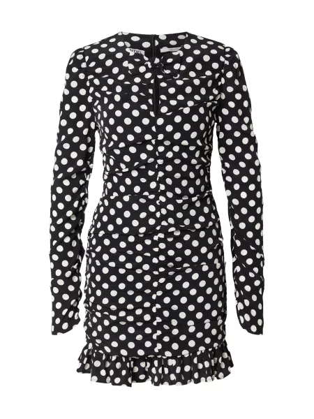 Essentiel Antwerp Rochie JAST RUCHED negru alb