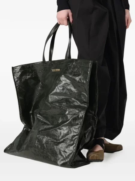 Geantă shopper Uma Wang cu imagine verde