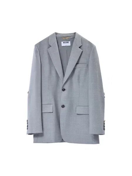 Marynarka Moschino wełniana szara