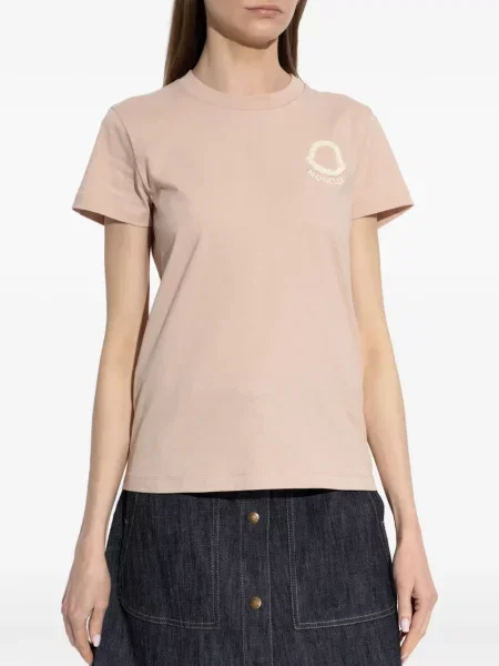 Tricou Moncler cu aplicații roz