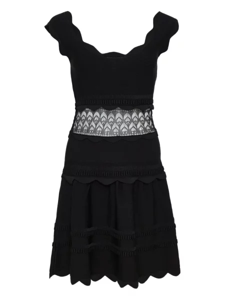 Nėriniuotas kostiumas suknele Alexis juoda