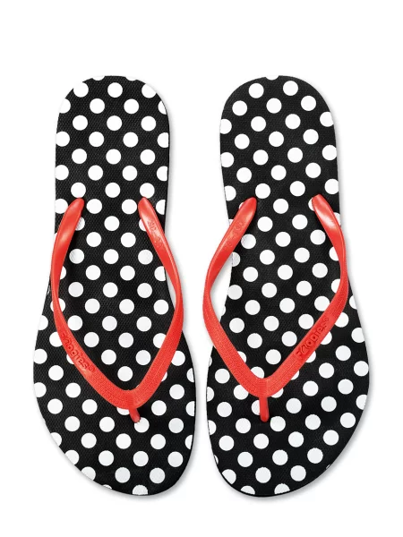 Șlapi Frogies cu buline negru