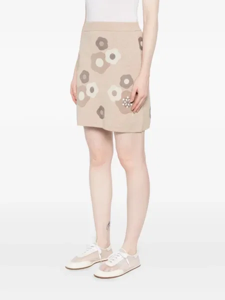 Fustă Kenzo cu model floral tricotate