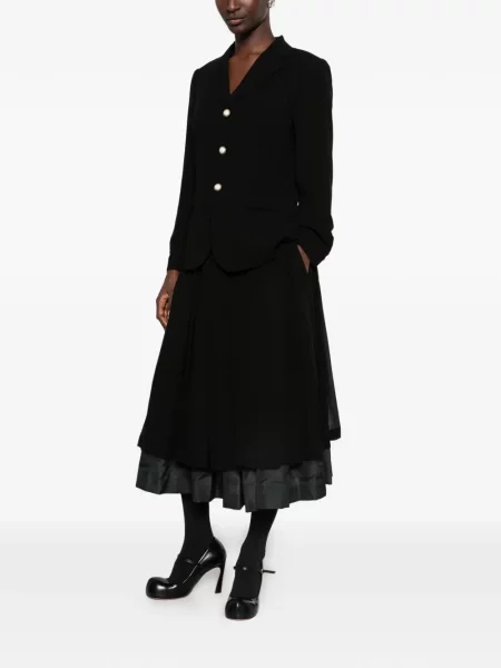 Midi sukňa Comme Des Garçons čierna