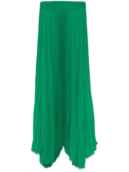 Maxi fusta plisata Styland plisată verde