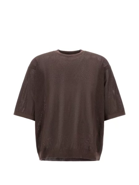 Tricou Herno cu decolteu rotund maro