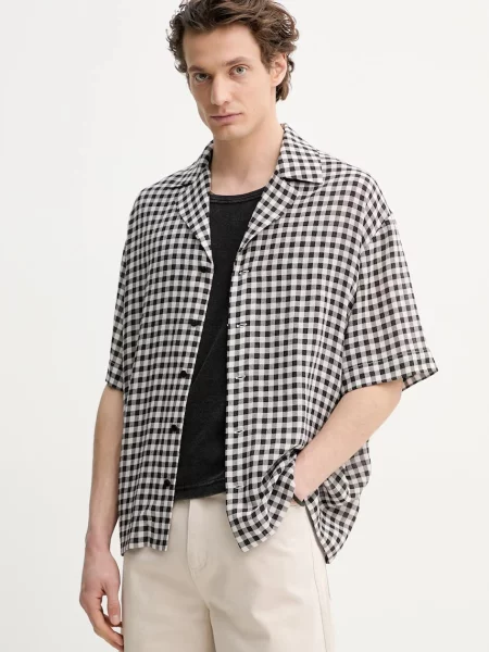 Won Hundred camasa barbati relaxed negru