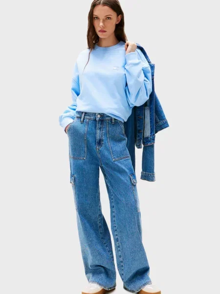 Свитшот Tommy Jeans голубой