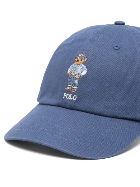 Șapcă Polo Ralph Lauren în carouri lungă maro