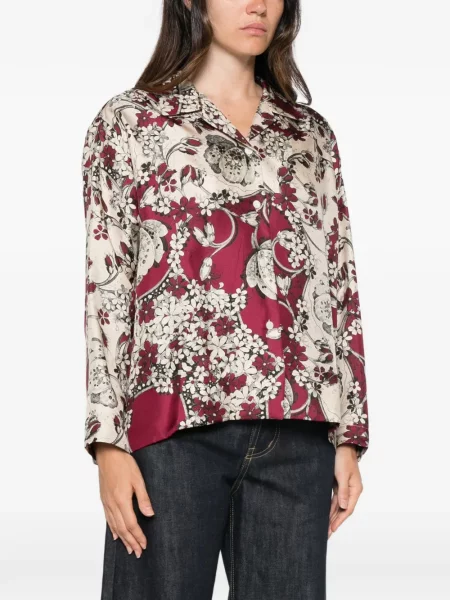 Cămașă Antonio Marras de mătase cu model floral cu imagine