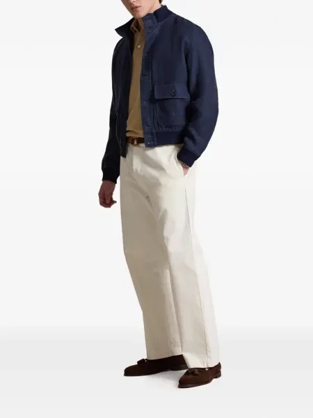 Șosete Polo Ralph Lauren cu model herringbone cu broderie plasă albastru