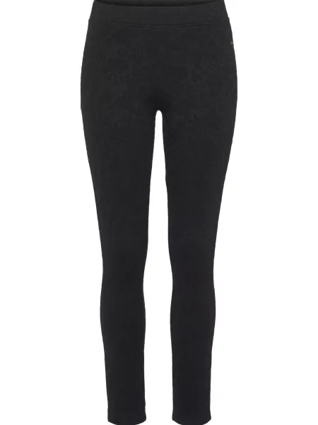 LASCANA Leggings gri metalic negru