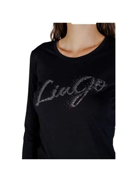 Tričko s dlouhým rukávem Liu Jo s dlouhými rukávy černé