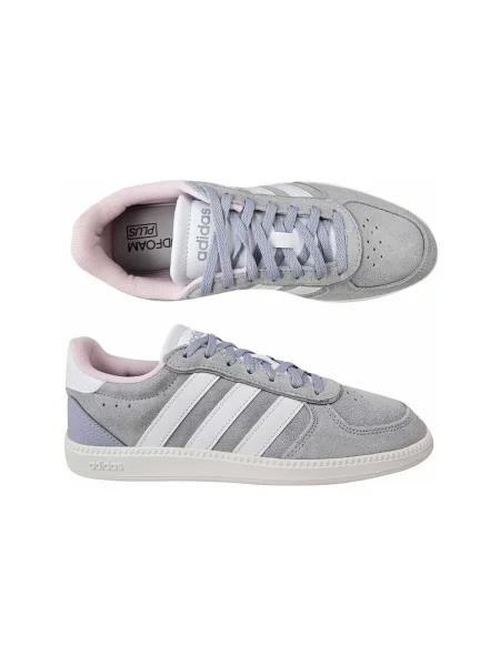 Pantofi Adidas din piele de căprioară gri