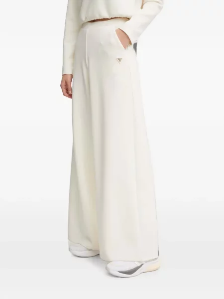 Pantaloni Guess cu autograf alb