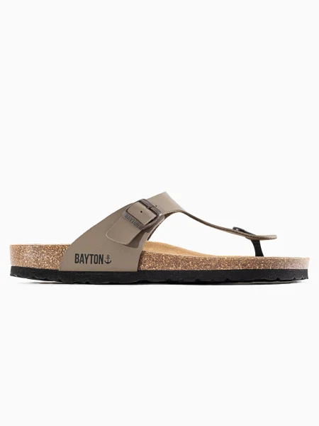 Bayton Flip-flops Mercure gri taupe negru