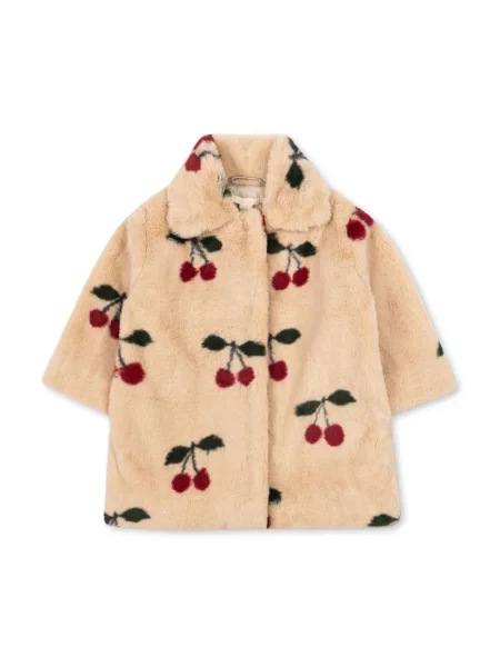 Konges Sløjd palton pentru copii FUZZIE COAT GRS bej