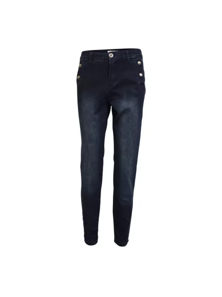 Skinny jeansy skinny 2-biz niebieskie