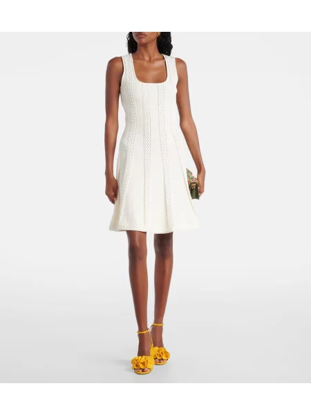 Rochie Oscar De La Renta tricotate alb