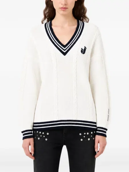 Pulover Iceberg cu dungi alb