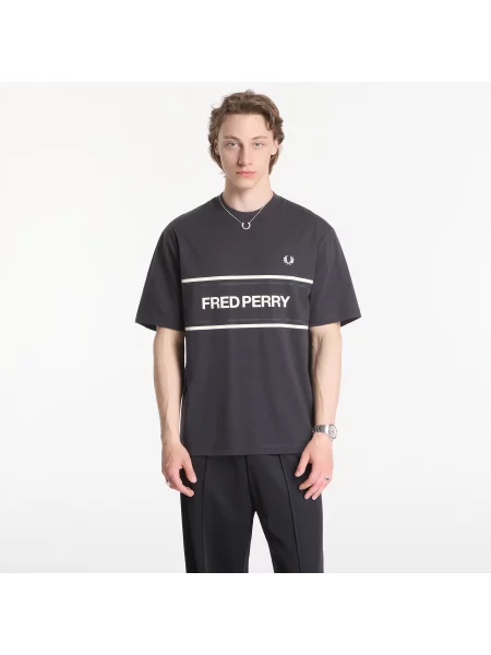 Tricou Fred Perry Fred Perry Graphic T-Shirt Black L negru