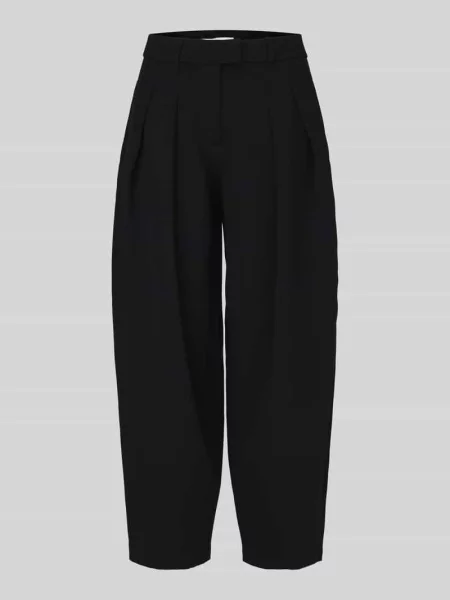 Spodnie z zakładkami w pasie Barrel Fit z czystej bawełny model KIRSY' Only czarne